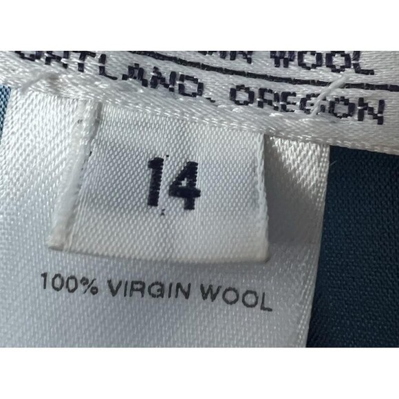 Vintage Pendleton Blazer Womens Size 14 Blue 100% Virgin Wool Jacket Made In USA - Picture 6 of 16